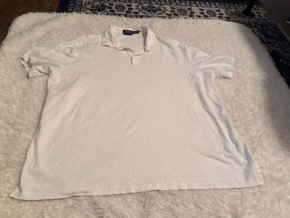 Polo Ralph Lauren Men's‎ White Classic Fit Short Sleeve Polo Shirt XXL